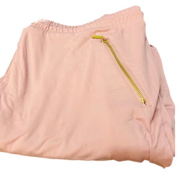 NWT Women’s Plus Size Bae City Dry Rose (Pink) Soft Joggers with Gold Zippers 2X - Picture 10 of 16